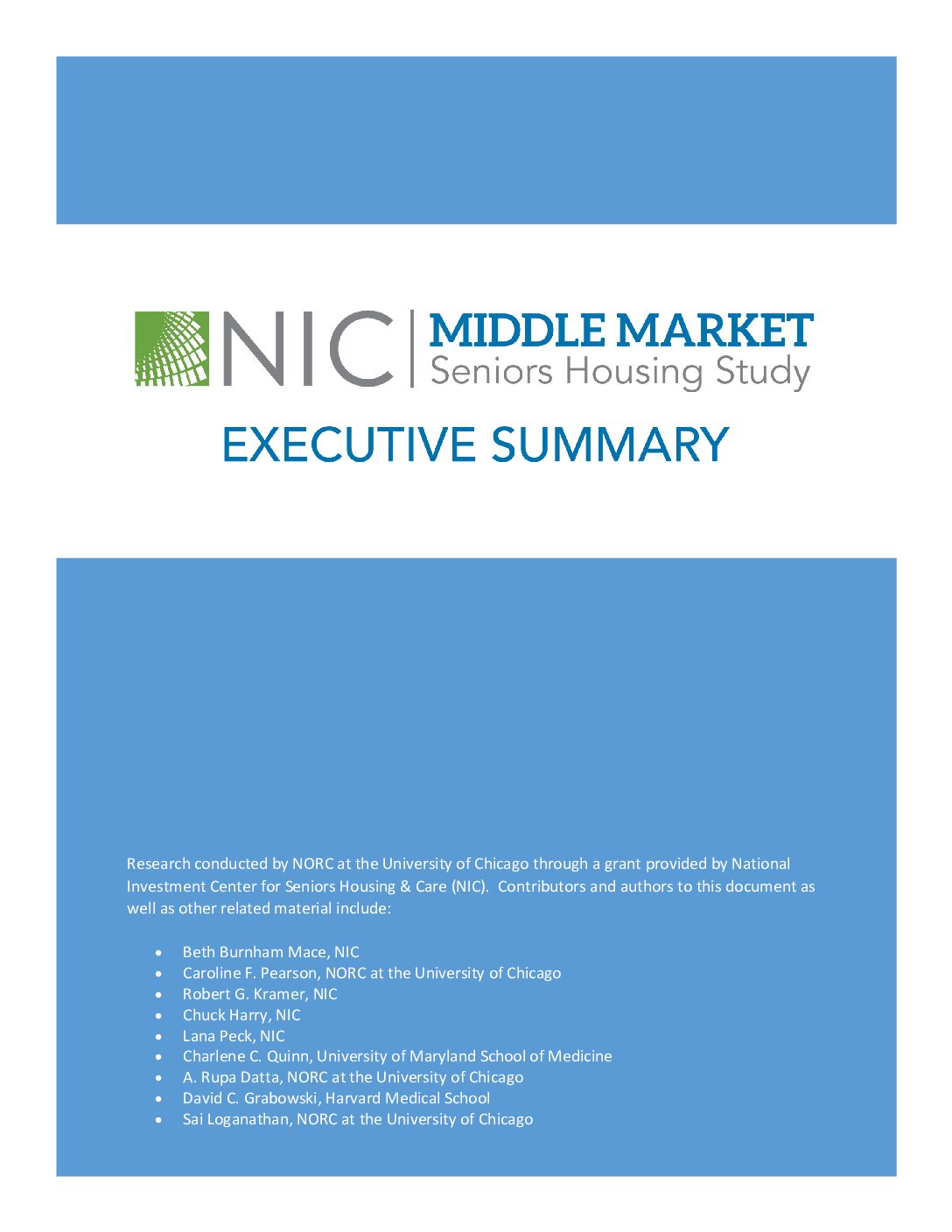 Middle Market Executive Summary