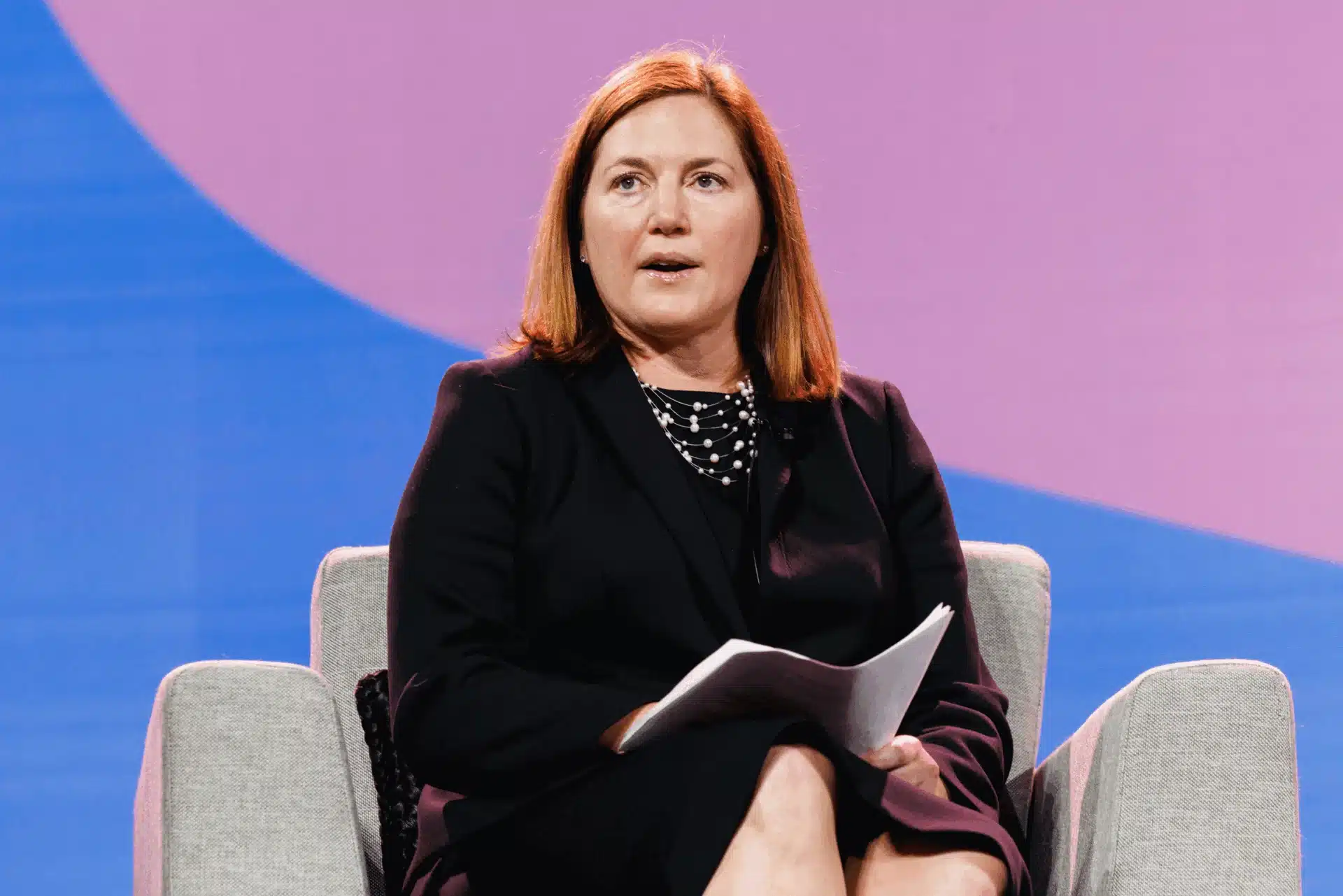 Caroline Clapp leads a session at the 2024 Spring Conference with veteran active adult developers: Jane Arthur Roslovic, CEO and co-founder of Treplus Communities; and Robert May, managing director of Avenida Partners.  